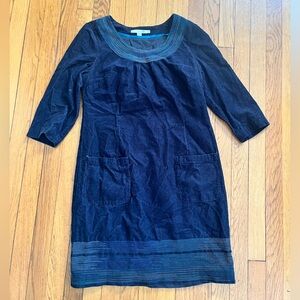 Boden Navy Corduroy Dress